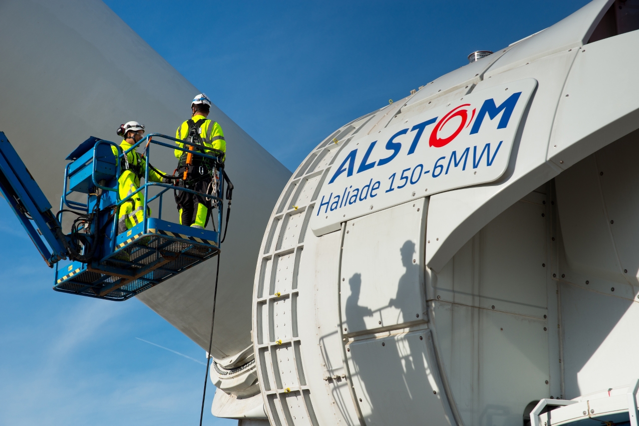 Energías renovables: Alstom presenta sus aerogeneradores para la eólica marina