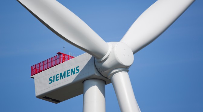 Aerogeneradores de accionamiento directo e Siemens para la eólica marina en el Báltico