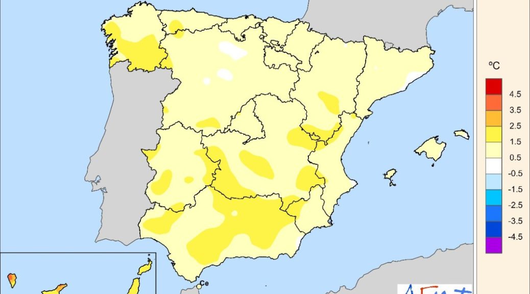 Abril Un Mes Muy Cálido Y Muy Seco En España Reve Actualidad Del Sector Eólico En España Y En 8185