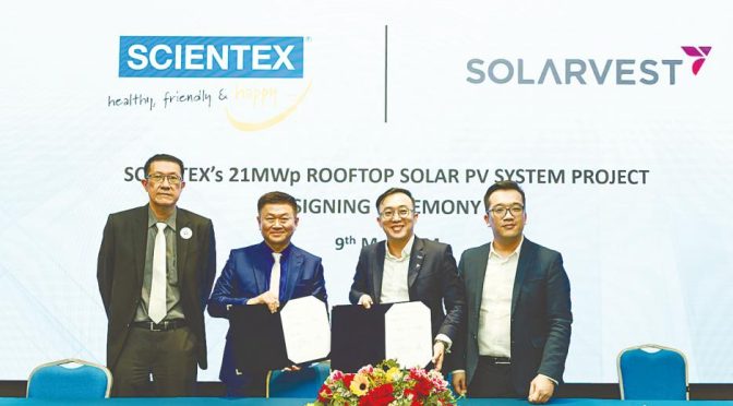 Scientex implementará energía fotovoltaica en sus instalaciones en Malasia