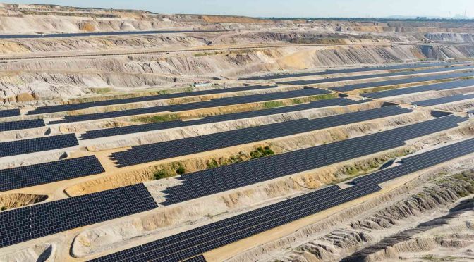 Se pone en marcha la quinta planta fotovoltaica en una mina a cielo abierto en la zona de lignito de Renania