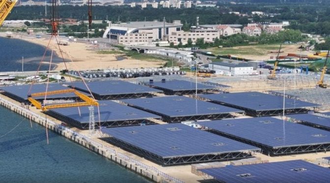 Inauguración de la primera fotovoltaica marina de 400 MW de China