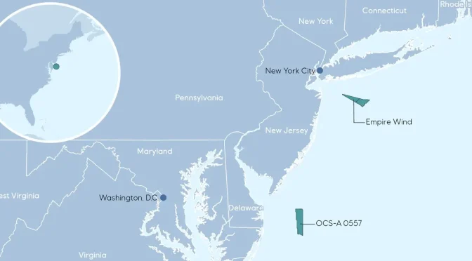 Equinor gana el arrendamiento de energía eólica marina en una subasta del Atlántico central de EE. UU.