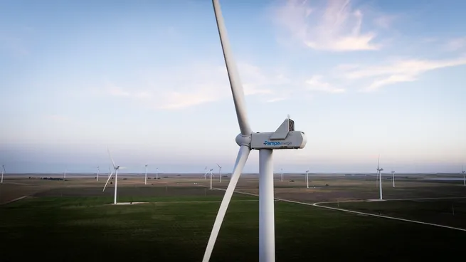 Pampa Energía inauguró su sexta eólica con 31 aerogeneradores