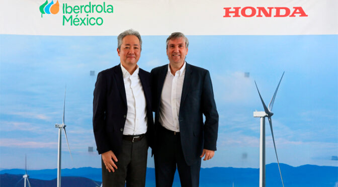 Iberdrola México se une a Honda para suministrar energía eólica a sus plantas de fabricación